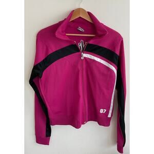 Nike Athletics Girl's Pink Y2K Retro Mesh Track Jacket Youth Size Large